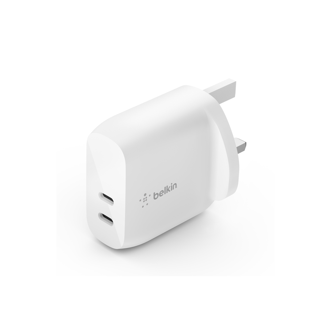Belkin BoostCharge Dual USB-C PD Wall Charger 40W Belkin BoostCharge Dual USB-C PD Wall Charger 40W